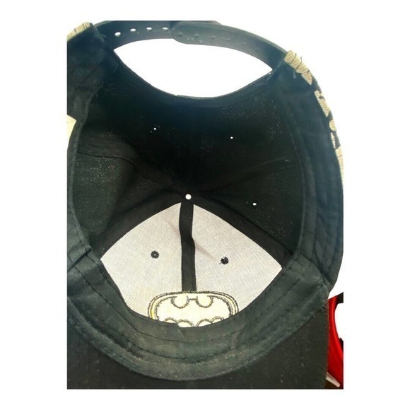 Batman Black with White‎ Splatter Snapback Hat Cap - Picture 6 of 6